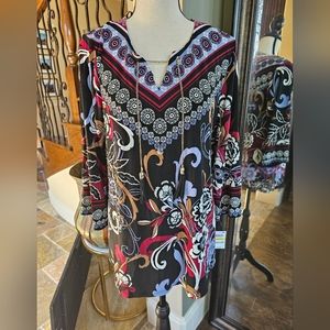 JM Collection Fall Blouse